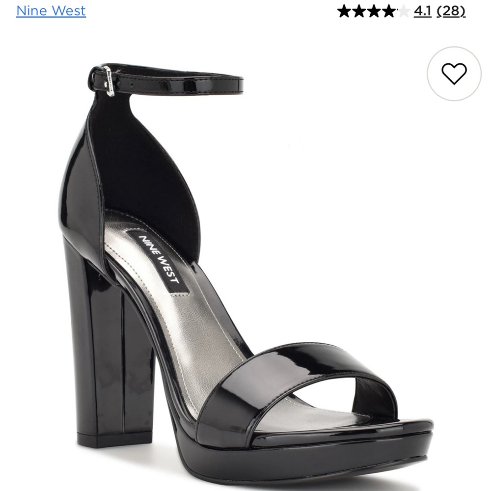 Nine West Glossy Black Heels